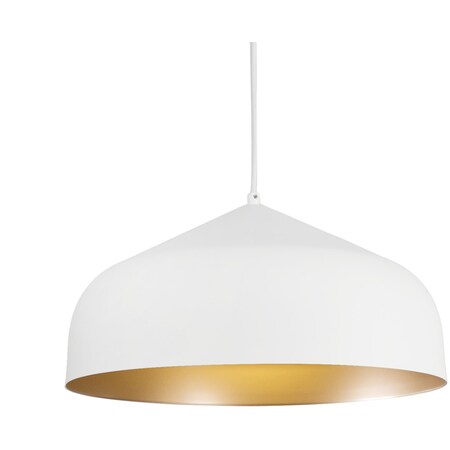 Kuzco Lighting Helena - Pendant Spun Metal Shade w/Powder Coat Interior And Exterior PD9117-WH/GD